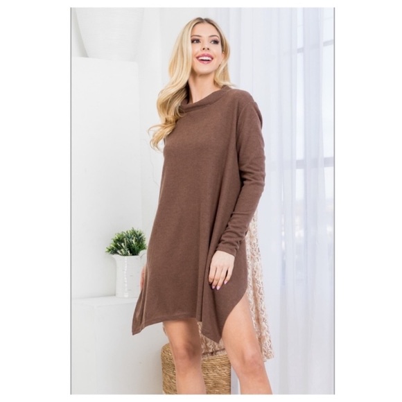 New Ryu A’reve Boho Style Silk And Lace High Low Style Dress - Picture 5 of 9